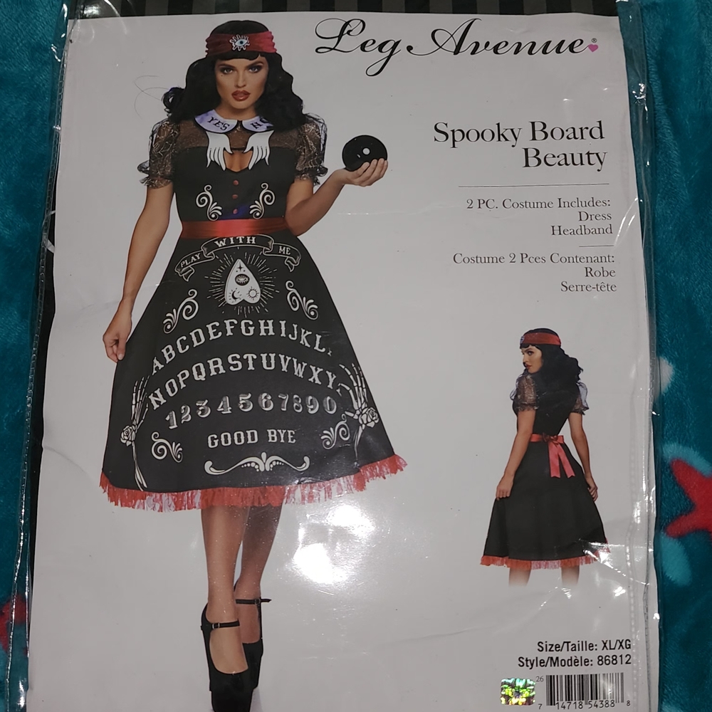 Leg Avenue Black and Red Ouija Board Dress Costume